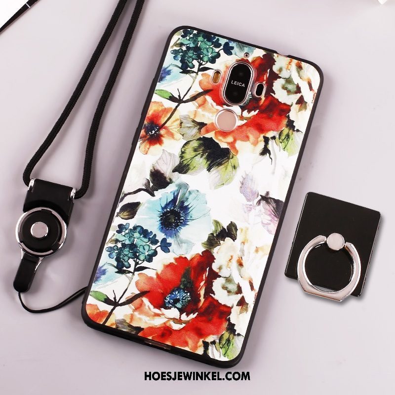 Huawei Mate 9 Hoesje Trend Anti-fall Klittenband, Huawei Mate 9 Hoesje Geel Hanger