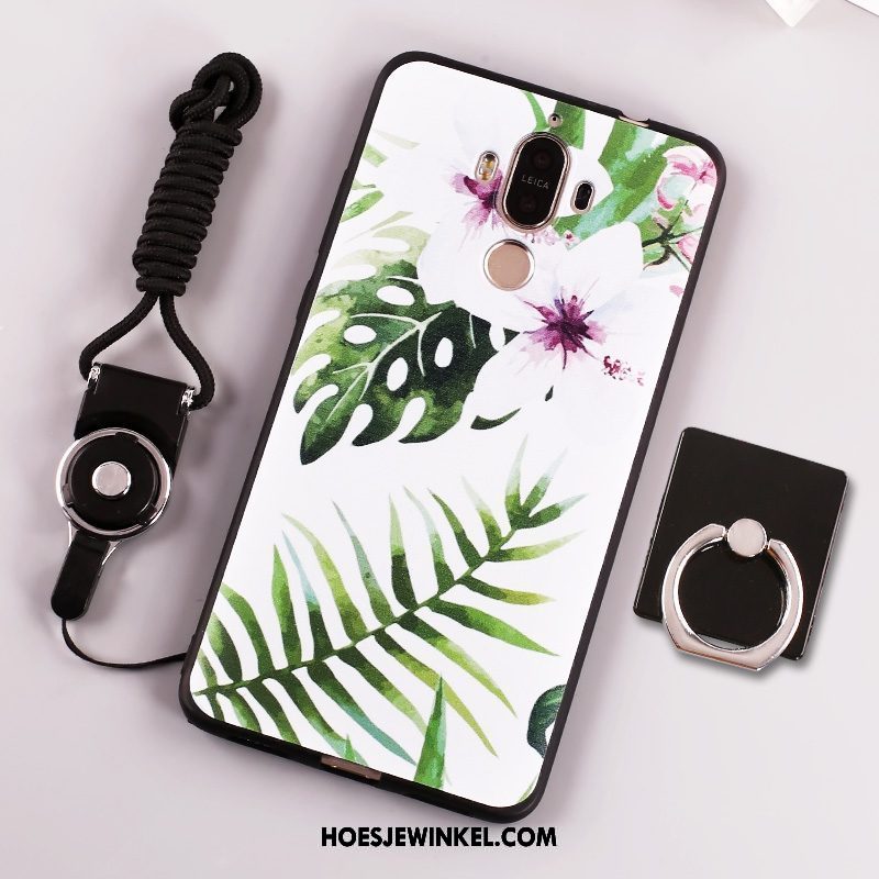 Huawei Mate 9 Hoesje Trend Anti-fall Klittenband, Huawei Mate 9 Hoesje Geel Hanger