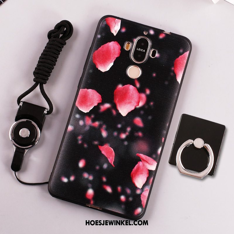 Huawei Mate 9 Hoesje Trend Anti-fall Klittenband, Huawei Mate 9 Hoesje Geel Hanger