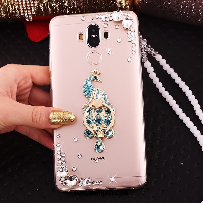 Huawei Mate 9 Hoesje Zacht Met Strass Ring, Huawei Mate 9 Hoesje Anti-fall Hanger