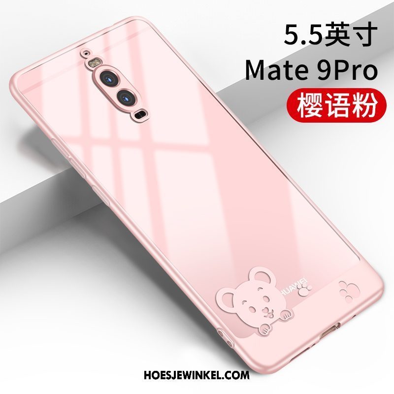 Huawei Mate 9 Pro Hoesje Goud Dun Doorzichtig, Huawei Mate 9 Pro Hoesje Nieuw Trendy Merk