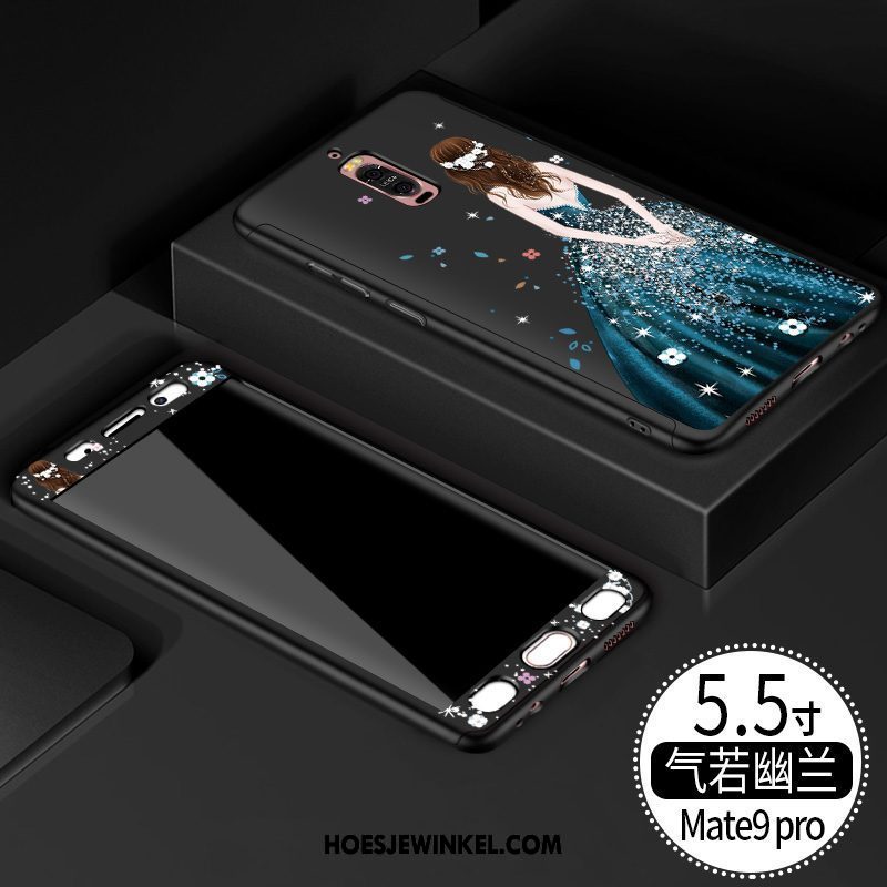 Huawei Mate 9 Pro Hoesje Hoes Bescherming Opknoping Nek, Huawei Mate 9 Pro Hoesje Anti-fall Rood