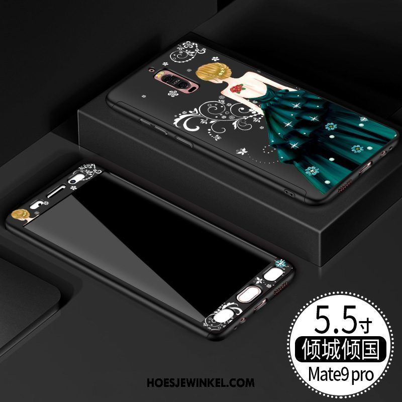 Huawei Mate 9 Pro Hoesje Hoes Bescherming Opknoping Nek, Huawei Mate 9 Pro Hoesje Anti-fall Rood