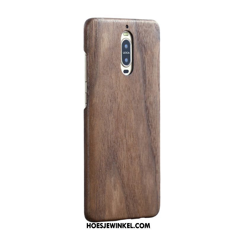 Huawei Mate 9 Pro Hoesje Hout Dun Bescherming, Huawei Mate 9 Pro Hoesje Hoes Mobiele Telefoon Braun Nackte Farbe