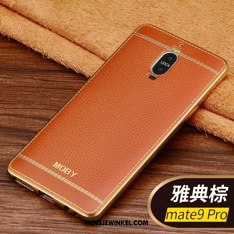 Huawei Mate 9 Pro Hoesje Leer Hoes Bedrijf, Huawei Mate 9 Pro Hoesje Dun Anti-fall