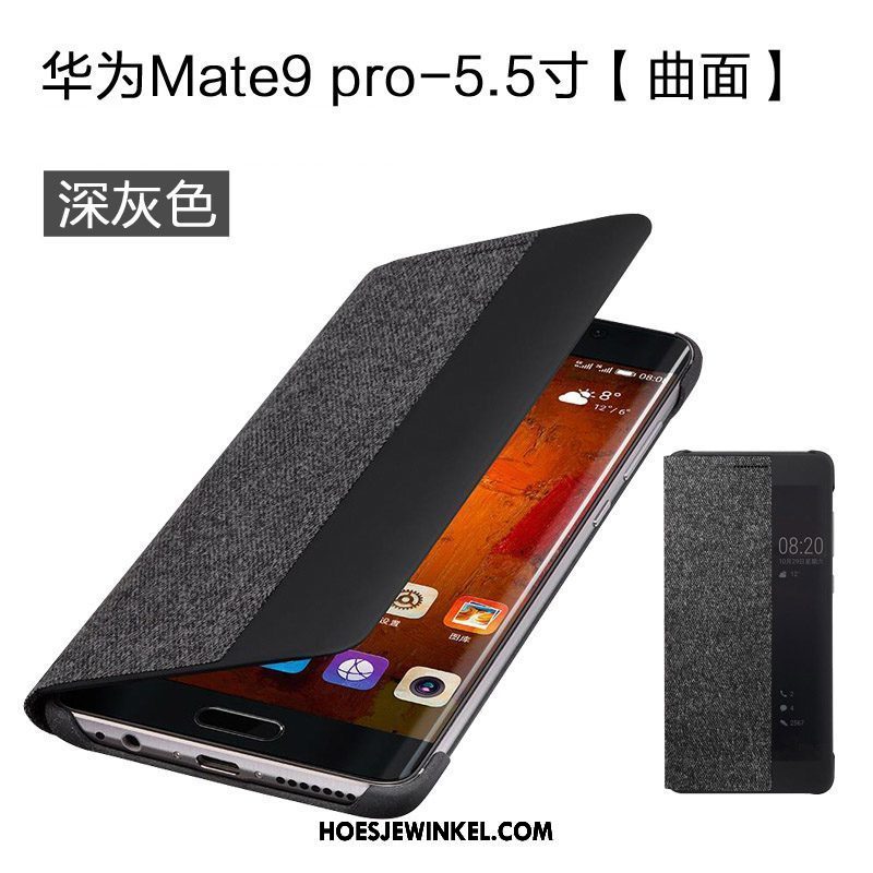 Huawei Mate 9 Pro Hoesje Leren Etui Hoes Bescherming, Huawei Mate 9 Pro Hoesje Echte Mobiele Telefoon