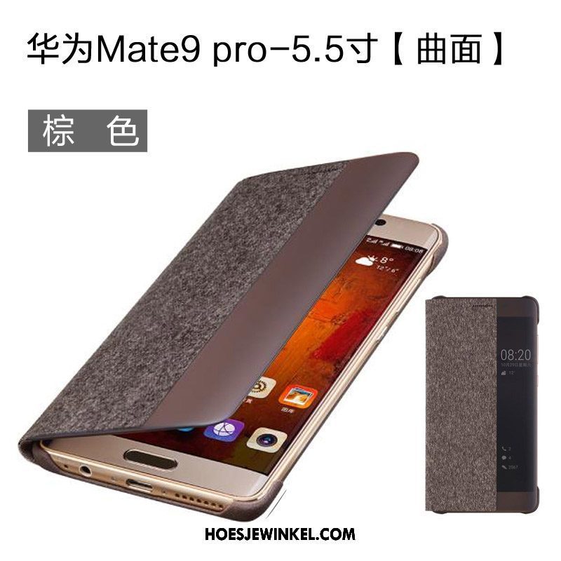 Huawei Mate 9 Pro Hoesje Leren Etui Hoes Bescherming, Huawei Mate 9 Pro Hoesje Echte Mobiele Telefoon