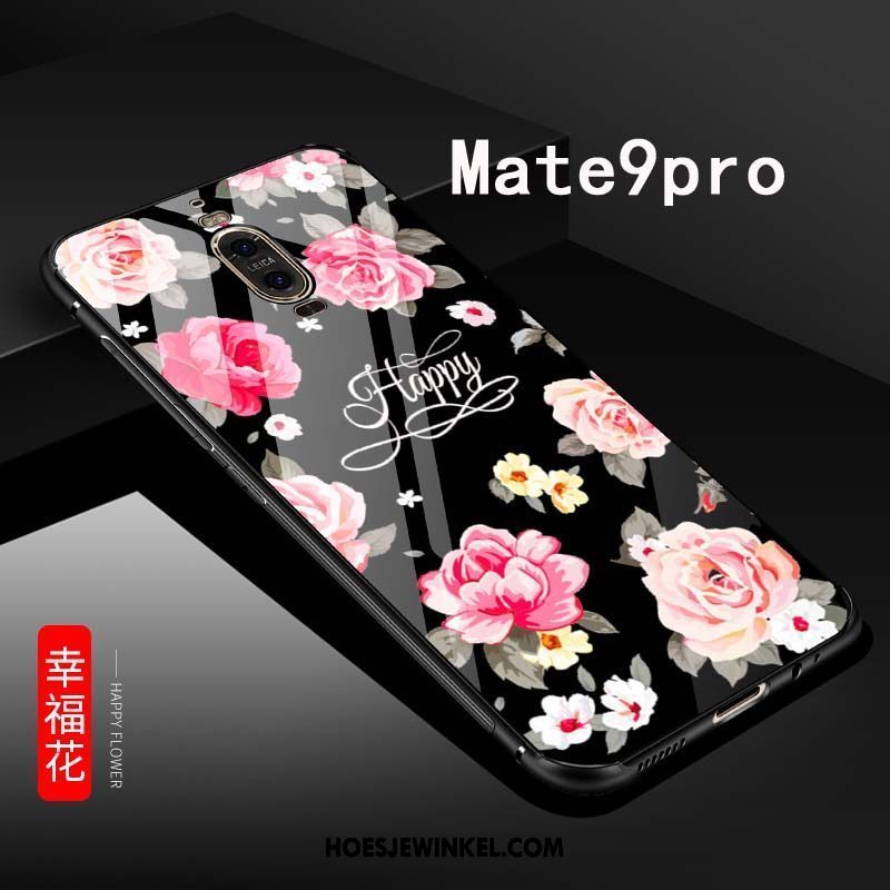 Huawei Mate 9 Pro Hoesje Mobiele Telefoon Hoes Zwart, Huawei Mate 9 Pro Hoesje Bescherming Glas