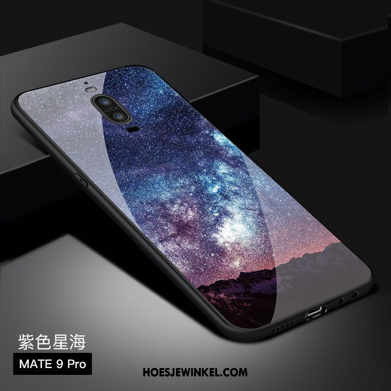 Huawei Mate 9 Pro Hoesje Scheppend Bescherming Purper, Huawei Mate 9 Pro Hoesje Hoes Persoonlijk