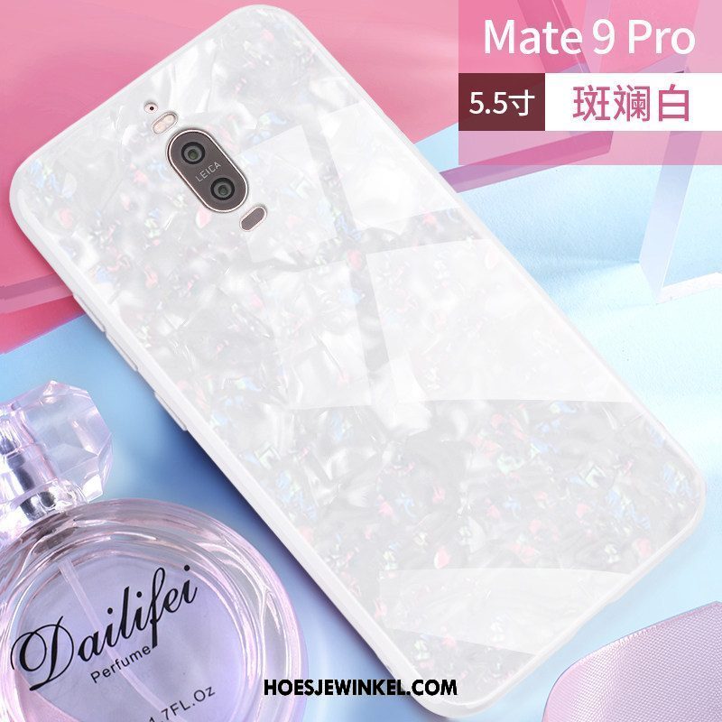 Huawei Mate 9 Pro Hoesje Scheppend Ondersteuning Bescherming, Huawei Mate 9 Pro Hoesje Zwart Glas
