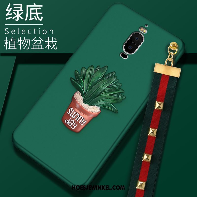 Huawei Mate 9 Pro Hoesje Skärmskydd Groen Mobiele Telefoon, Huawei Mate 9 Pro Hoesje Hanger Tempereren