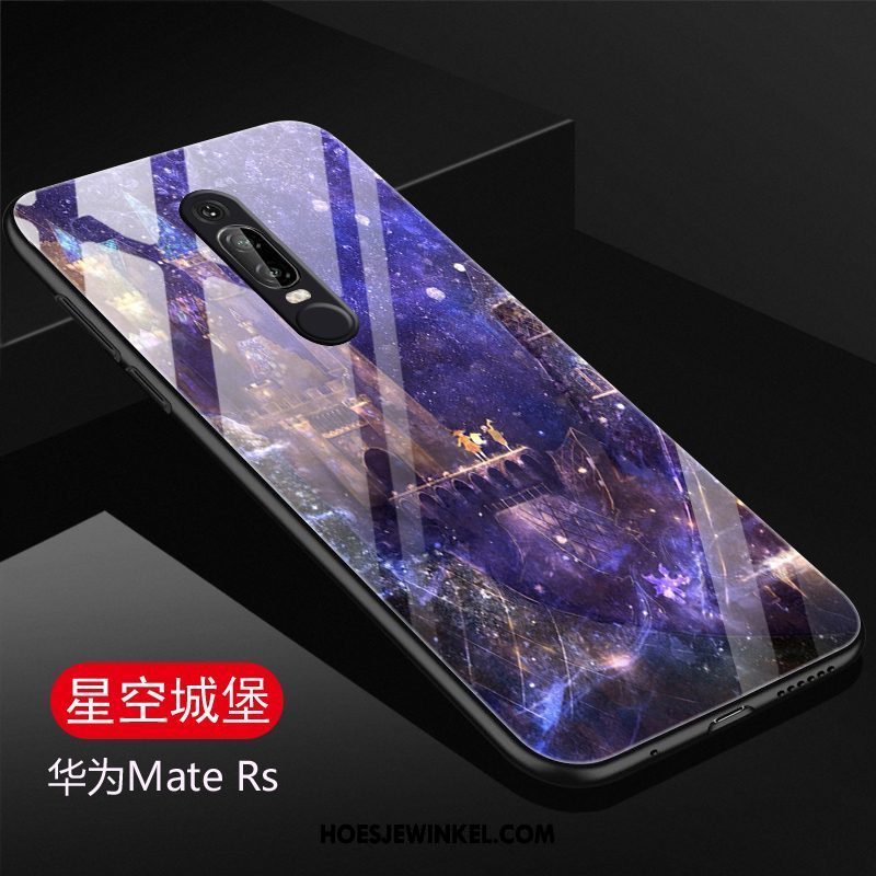 Huawei Mate Rs Hoesje Bescherming Hoes Spotprent, Huawei Mate Rs Hoesje Purper Mobiele Telefoon