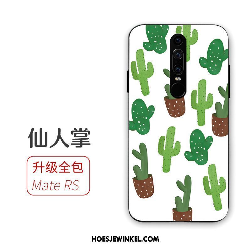 Huawei Mate Rs Hoesje Bescherming Zwart Zacht, Huawei Mate Rs Hoesje Ring Hoes