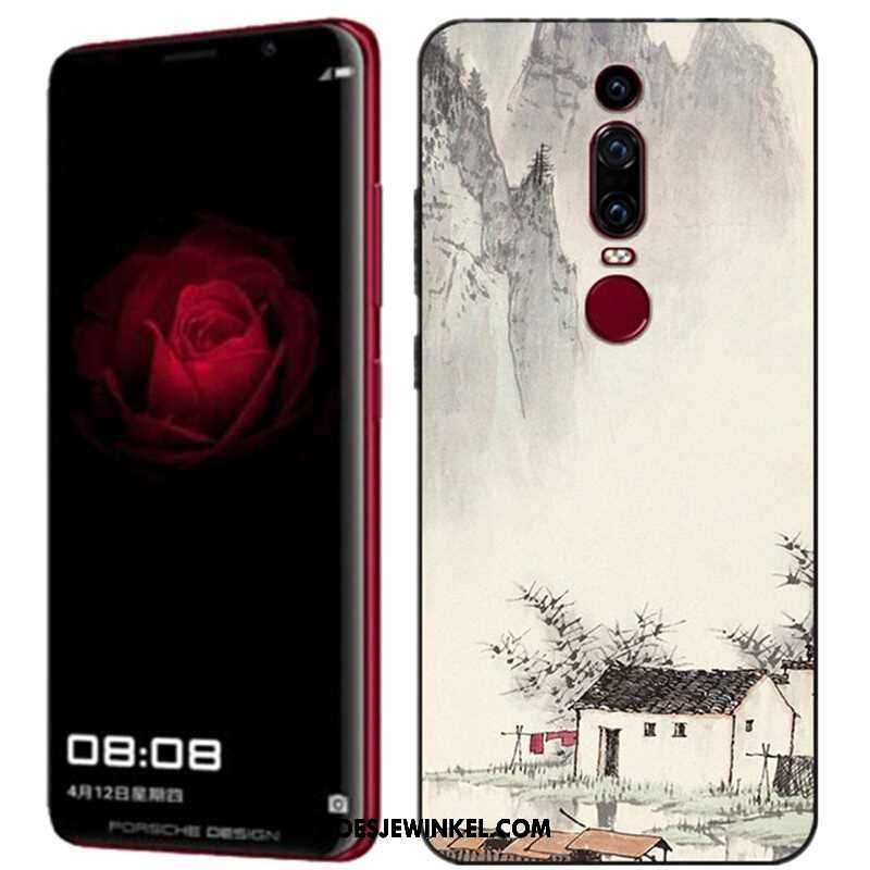 Huawei Mate Rs Hoesje Blauw Driedimensionaal Geschilderd, Huawei Mate Rs Hoesje Mobiele Telefoon Reliëf