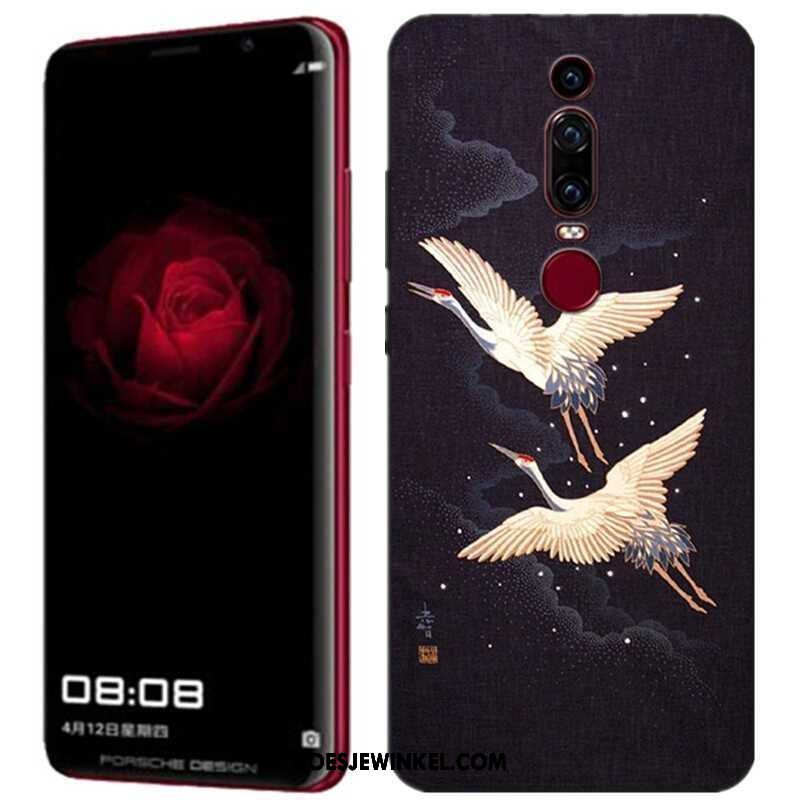 Huawei Mate Rs Hoesje Blauw Driedimensionaal Geschilderd, Huawei Mate Rs Hoesje Mobiele Telefoon Reliëf