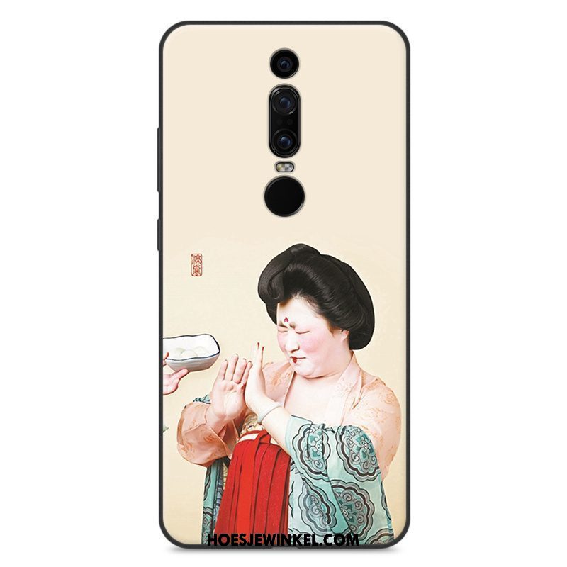 Huawei Mate Rs Hoesje Zacht Chinese Stijl Anti-fall, Huawei Mate Rs Hoesje Geel Siliconen Beige