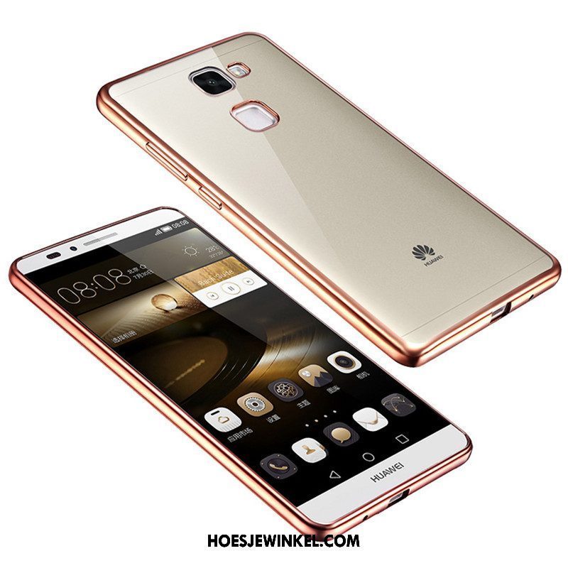 Huawei Mate S Hoesje Bescherming Zilver Klittenband, Huawei Mate S Hoesje Ring Zacht