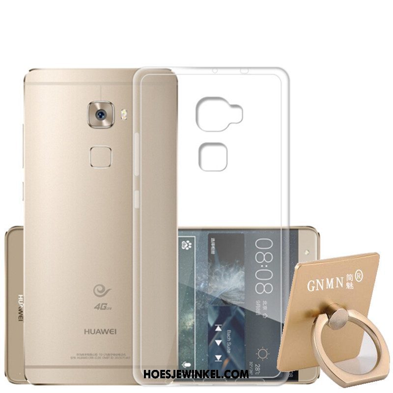 Huawei Mate S Hoesje Bescherming Zilver Klittenband, Huawei Mate S Hoesje Ring Zacht