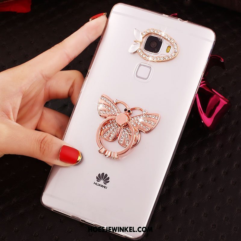 Huawei Mate S Hoesje Met Strass Ring Hoes, Huawei Mate S Hoesje Doorzichtig Mobiele Telefoon