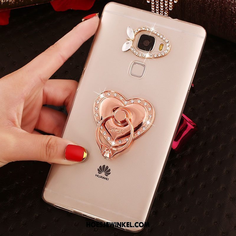 Huawei Mate S Hoesje Met Strass Ring Hoes, Huawei Mate S Hoesje Doorzichtig Mobiele Telefoon