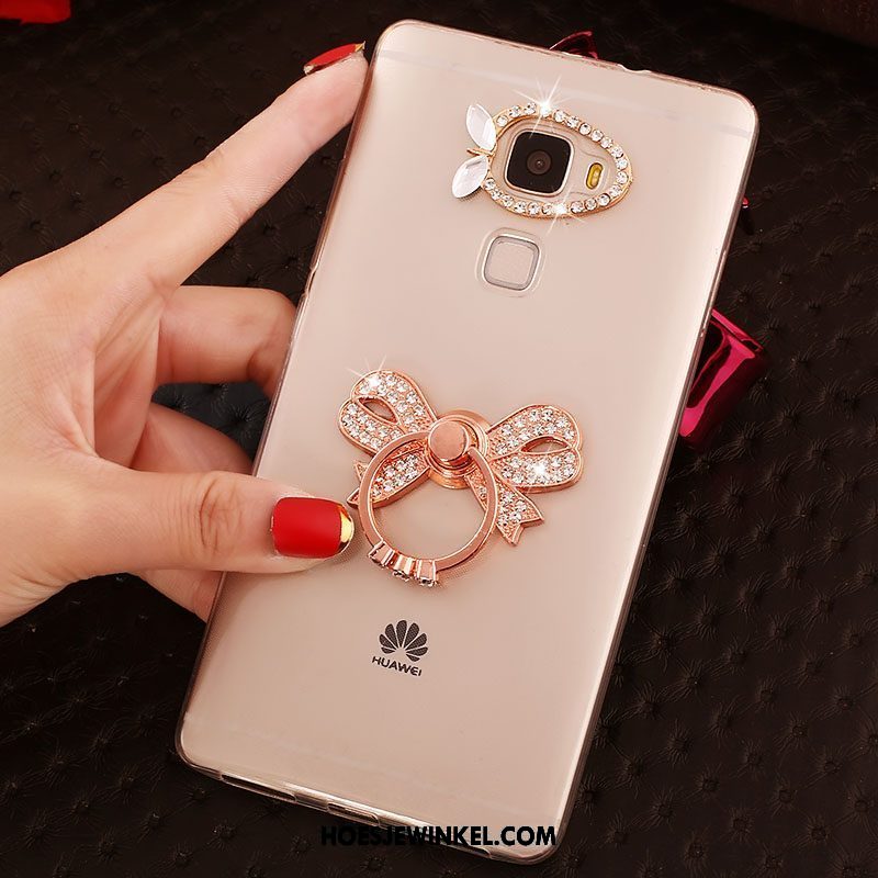 Huawei Mate S Hoesje Met Strass Ring Hoes, Huawei Mate S Hoesje Doorzichtig Mobiele Telefoon