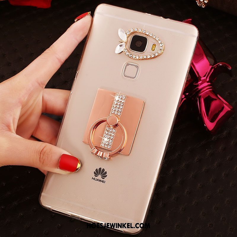 Huawei Mate S Hoesje Met Strass Ring Hoes, Huawei Mate S Hoesje Doorzichtig Mobiele Telefoon