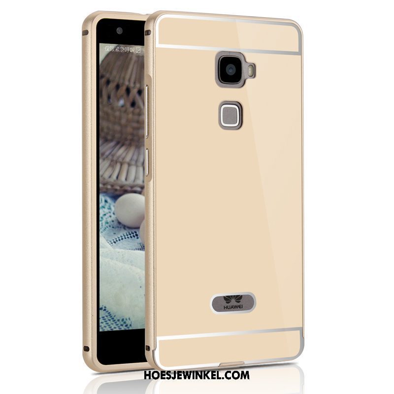 Huawei Mate S Hoesje Zwart Luxe Mobiele Telefoon, Huawei Mate S Hoesje Omlijsting Hoes