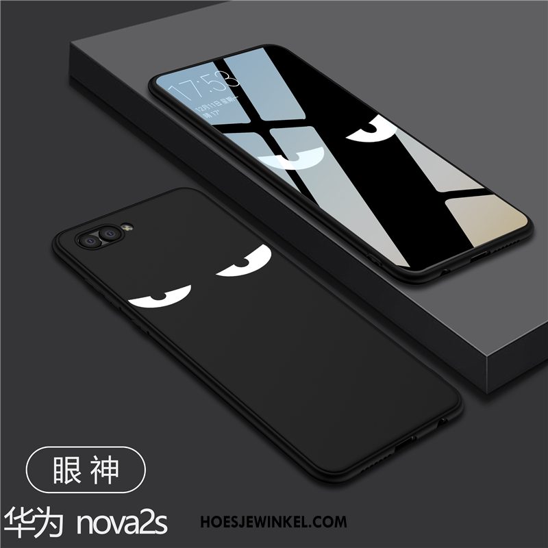 Huawei Nova 2s Hoesje Anti-fall Schrobben Lovers, Huawei Nova 2s Hoesje Zwart Persoonlijk