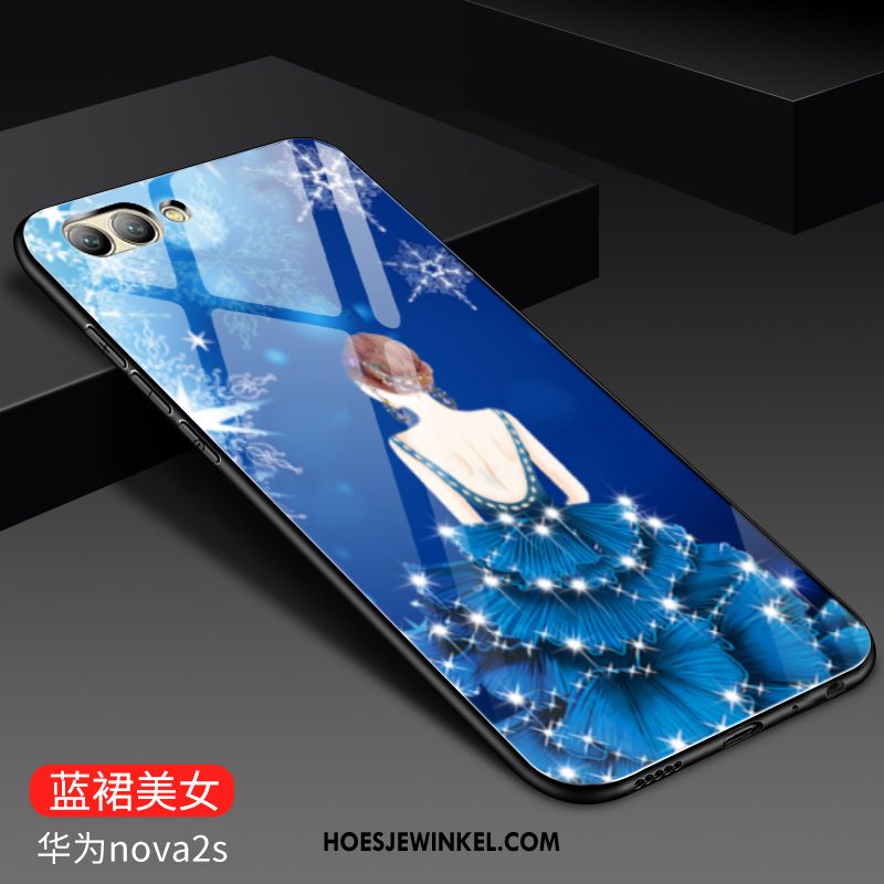 Huawei Nova 2s Hoesje Glas Zacht Hoes, Huawei Nova 2s Hoesje Mobiele Telefoon All Inclusive