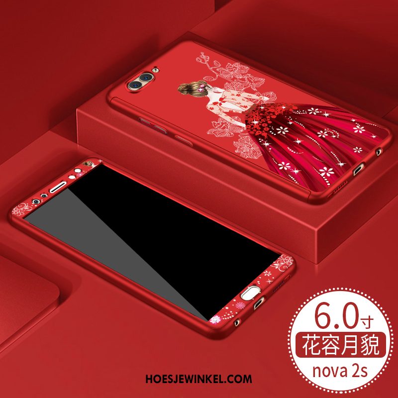 Huawei Nova 2s Hoesje Nieuw Persoonlijk Rood, Huawei Nova 2s Hoesje All Inclusive Schrobben