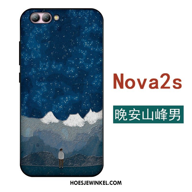 Huawei Nova 2s Hoesje Siliconen Bescherming Schrobben, Huawei Nova 2s Hoesje Anti-fall Kunst