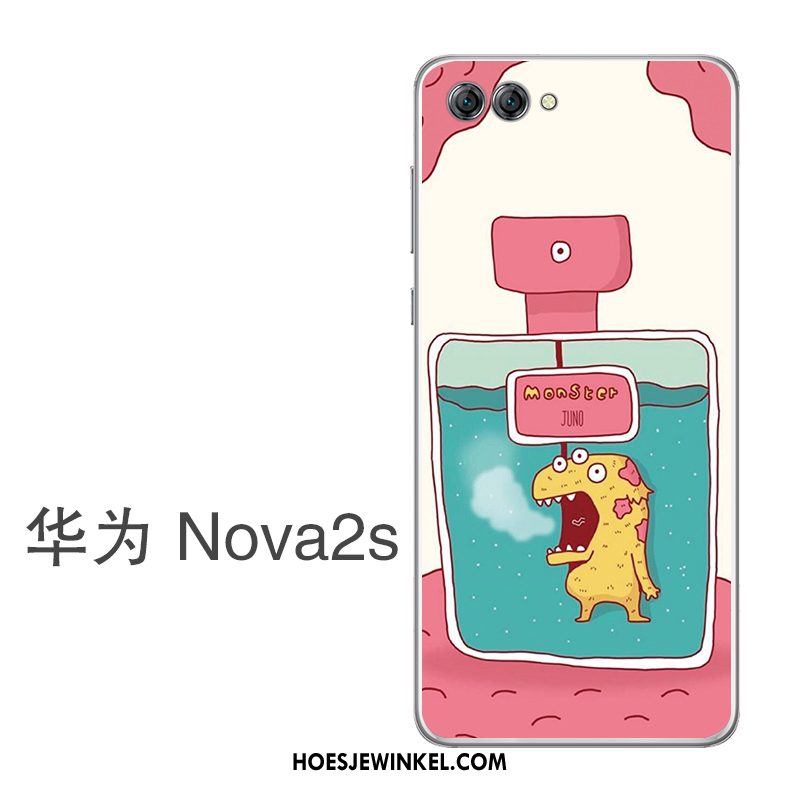 Huawei Nova 2s Hoesje Trend Roze Net Red, Huawei Nova 2s Hoesje Bescherming Jeugd