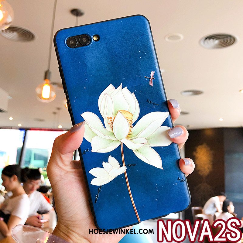 Huawei Nova 2s Hoesje Trendy Merk Mobiele Telefoon Bloemen, Huawei Nova 2s Hoesje Bescherming Reliëf