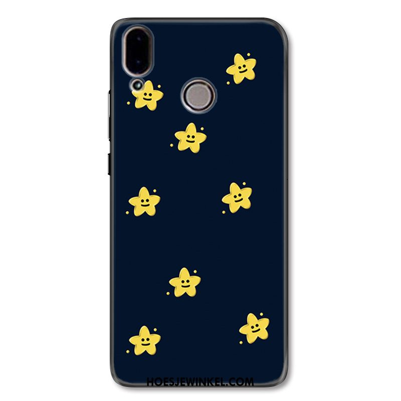 Huawei Nova 3 Hoesje All Inclusive Hoes Spotprent, Huawei Nova 3 Hoesje Donkerblauw Ster