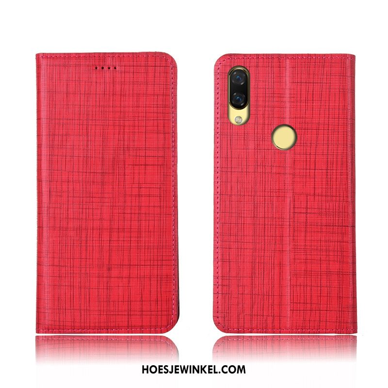 Huawei Nova 3 Hoesje Bescherming Anti-fall Echt Leer, Huawei Nova 3 Hoesje Mobiele Telefoon Clamshell