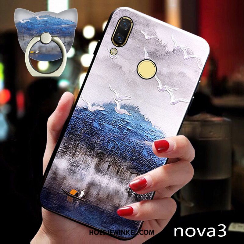 Huawei Nova 3 Hoesje Chinese Stijl Trend Hanger, Huawei Nova 3 Hoesje Scheppend Anti-fall