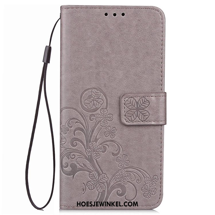 Huawei Nova 3 Hoesje Folio Leren Etui Mobiele Telefoon, Huawei Nova 3 Hoesje Zacht Anti-fall Braun