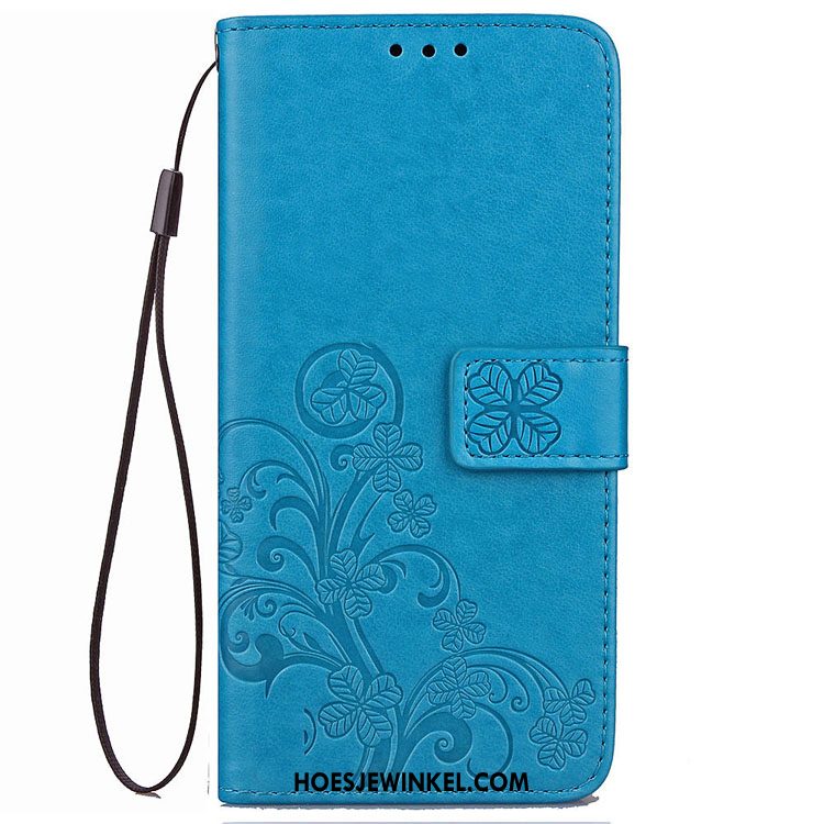 Huawei Nova 3 Hoesje Folio Leren Etui Mobiele Telefoon, Huawei Nova 3 Hoesje Zacht Anti-fall Braun