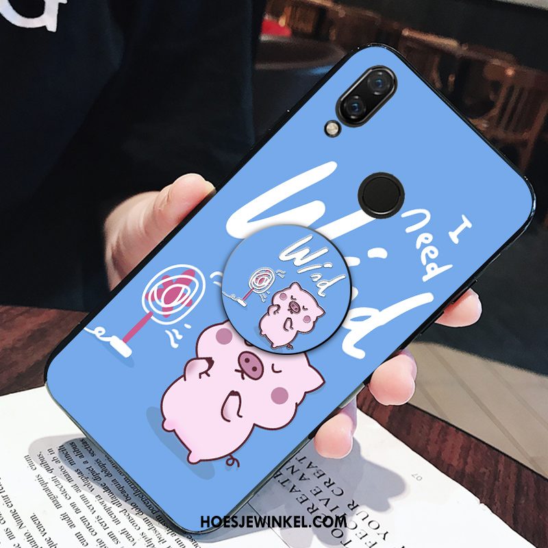 Huawei Nova 3 Hoesje Jeugd Schrobben Blauw, Huawei Nova 3 Hoesje Lovers All Inclusive