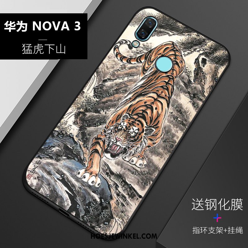 Huawei Nova 3 Hoesje Mobiele Telefoon Siliconen Schrobben, Huawei Nova 3 Hoesje Bescherming Anti-fall