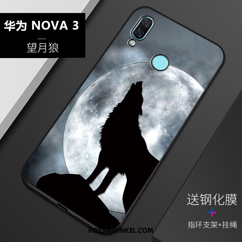 Huawei Nova 3 Hoesje Mobiele Telefoon Siliconen Schrobben, Huawei Nova 3 Hoesje Bescherming Anti-fall