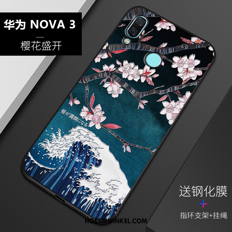 Huawei Nova 3 Hoesje Mobiele Telefoon Siliconen Schrobben, Huawei Nova 3 Hoesje Bescherming Anti-fall