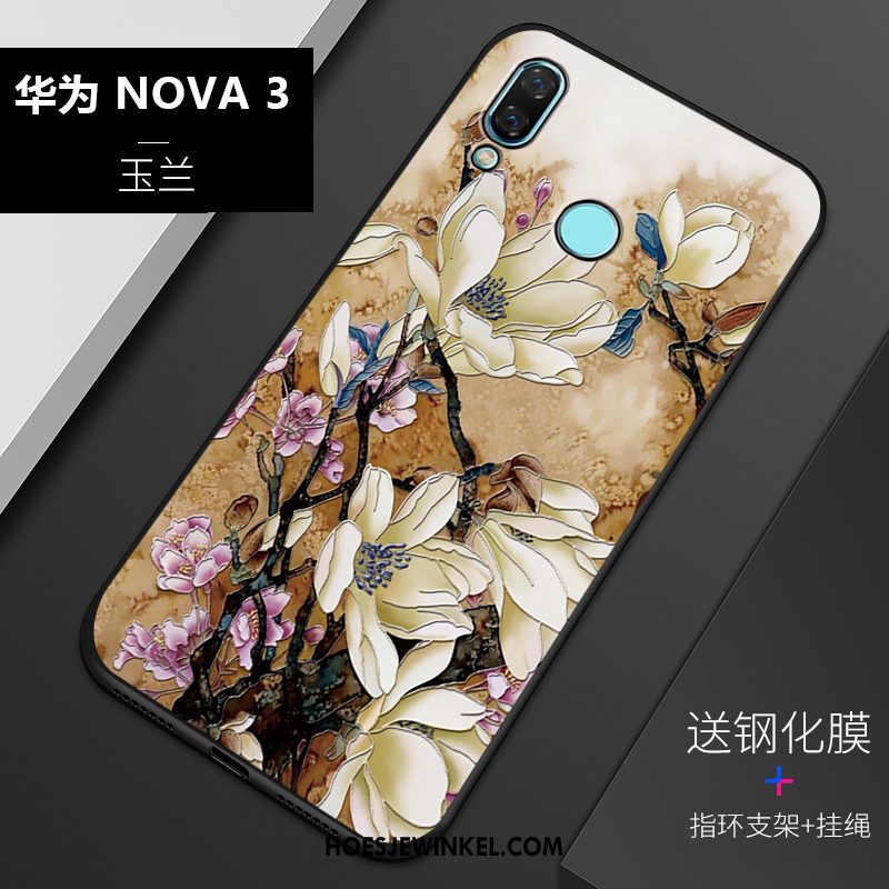 Huawei Nova 3 Hoesje Mobiele Telefoon Siliconen Schrobben, Huawei Nova 3 Hoesje Bescherming Anti-fall