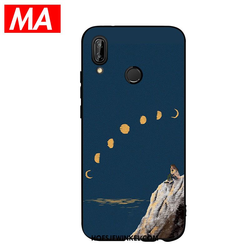 Huawei Nova 3 Hoesje Mooi Wit Eenvoudige, Huawei Nova 3 Hoesje Bescherming Olieverfschilderij