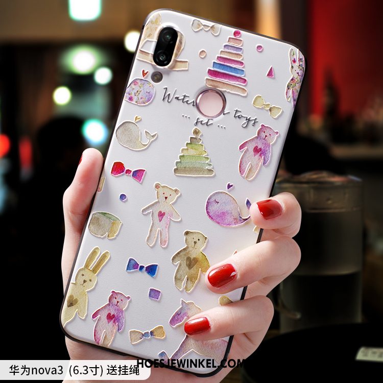 Huawei Nova 3 Hoesje Nieuw Hanger Schrobben, Huawei Nova 3 Hoesje Mooie Trendy Merk