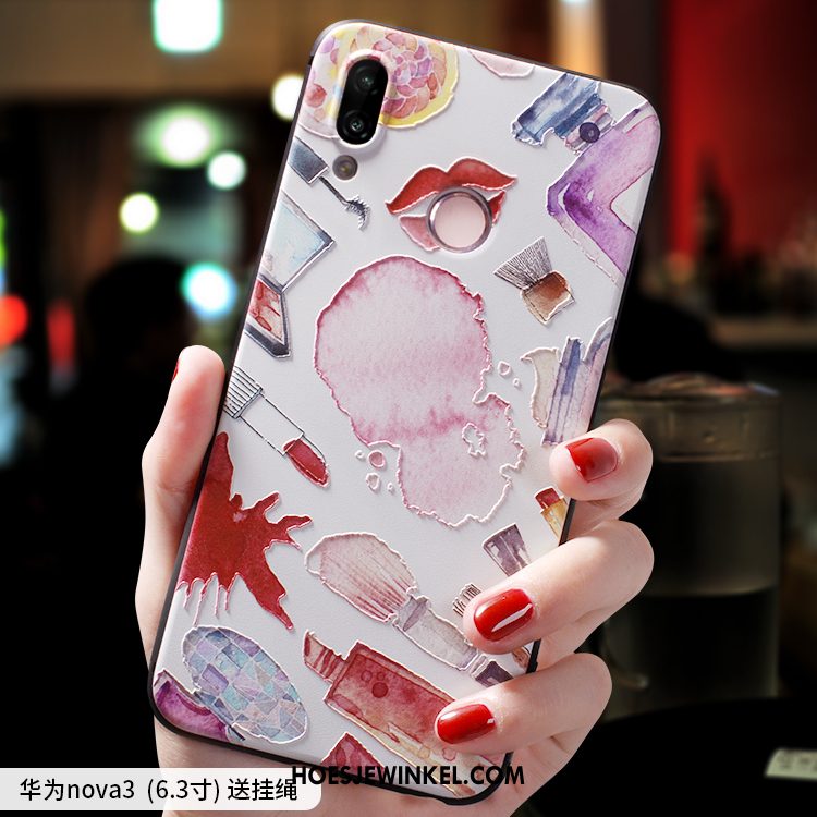 Huawei Nova 3 Hoesje Nieuw Hanger Schrobben, Huawei Nova 3 Hoesje Mooie Trendy Merk