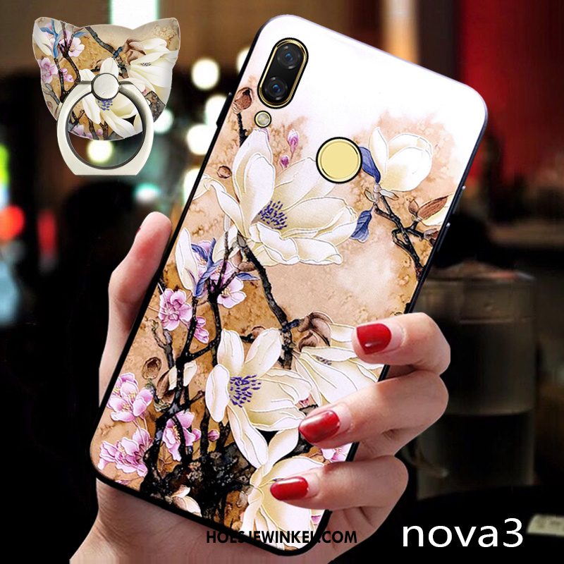 Huawei Nova 3 Hoesje Schrobben All Inclusive Trend, Huawei Nova 3 Hoesje Ring Anti-fall