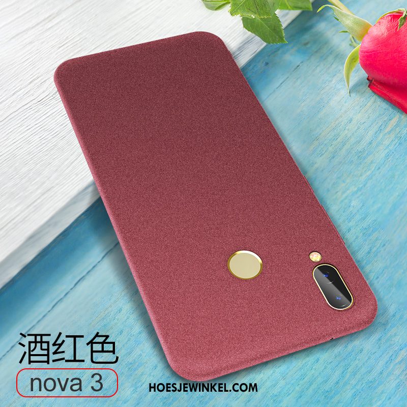 Huawei Nova 3 Hoesje Siliconen Schrobben Scheppend, Huawei Nova 3 Hoesje All Inclusive Dun