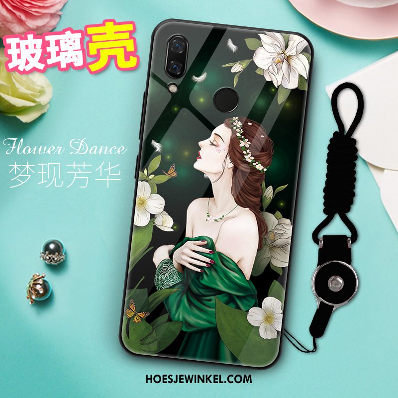 Huawei Nova 3 Hoesje Super Siliconen Trendy Merk, Huawei Nova 3 Hoesje Anti-fall Groen