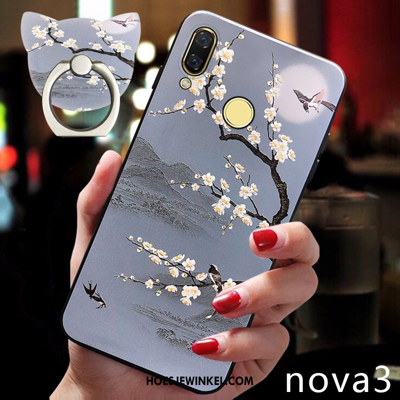 Huawei Nova 3 Hoesje Trendy Merk Zacht Persoonlijk, Huawei Nova 3 Hoesje Scheppend Bescherming